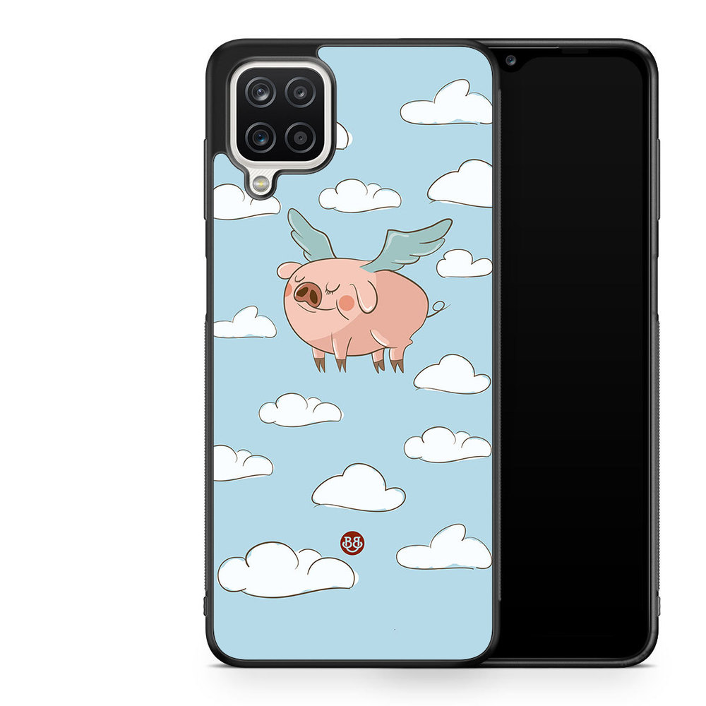Samsung Galaxy A12 Case - Flying Pig