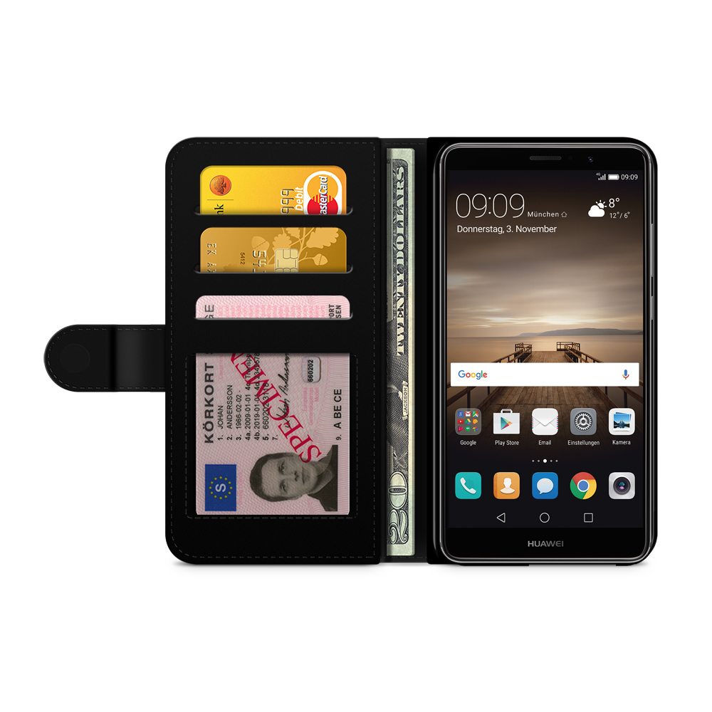 Huawei Mate 9 Wallet Case - Hipster Bear - 2