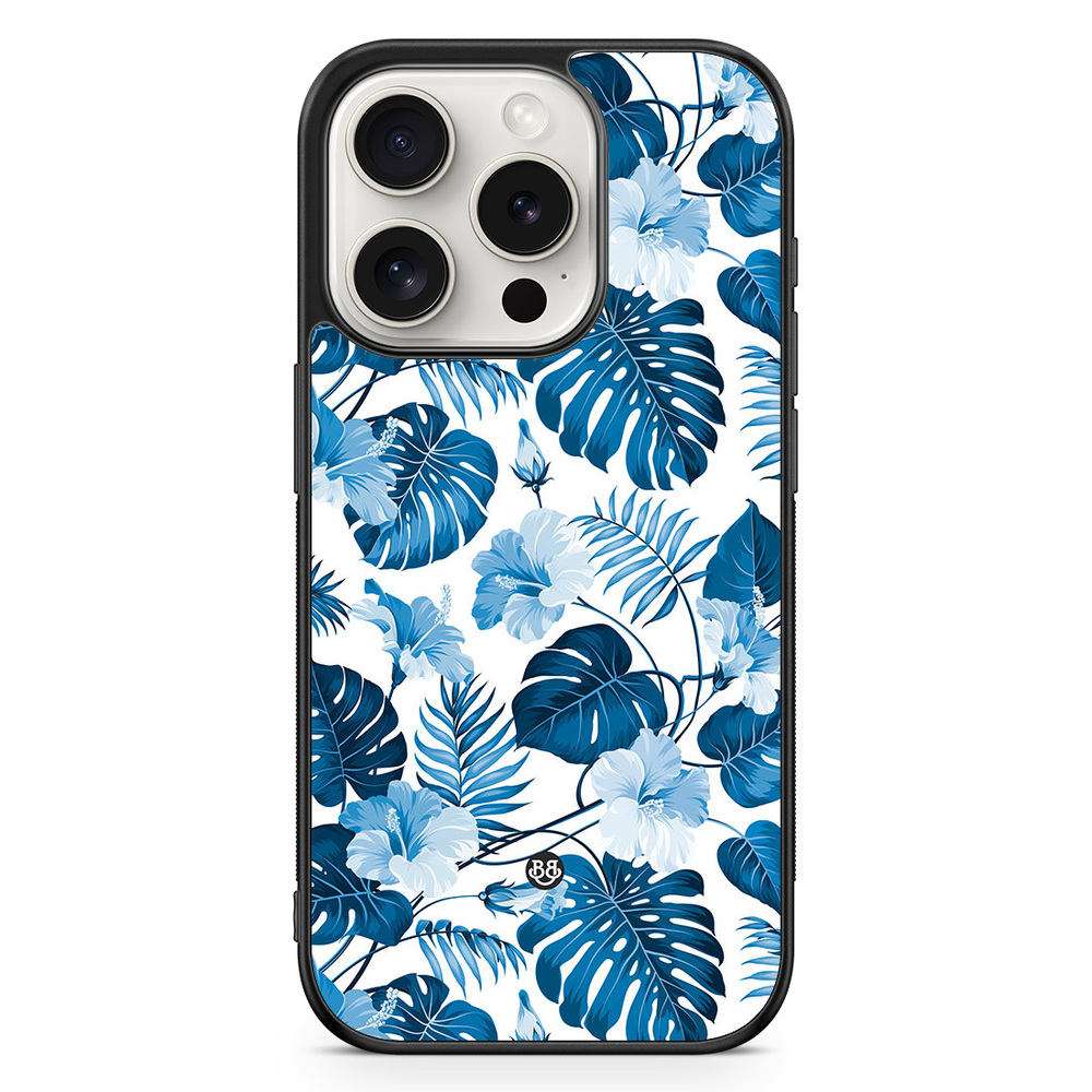 iPhone 15 Pro Case - Blue Flowers