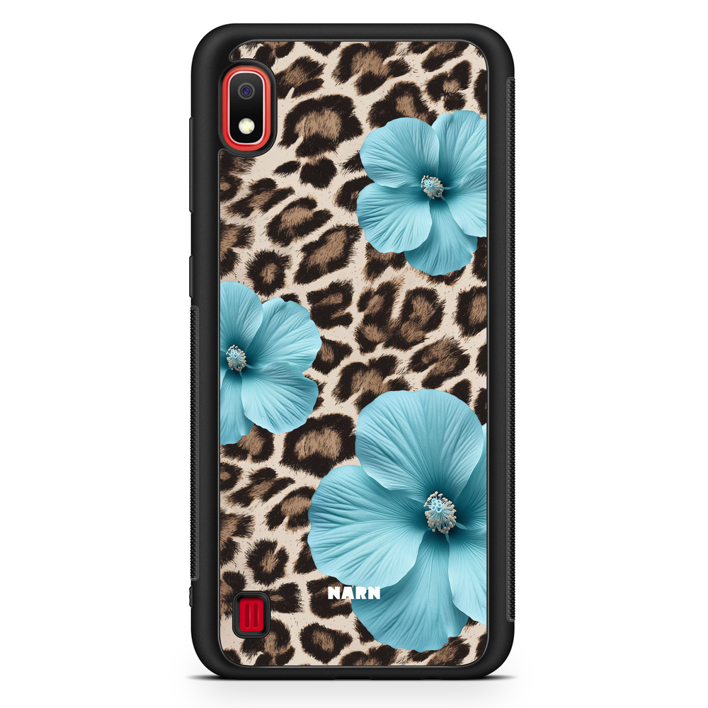 Samsung Galaxy A10 Skal - Turquoise Leopard