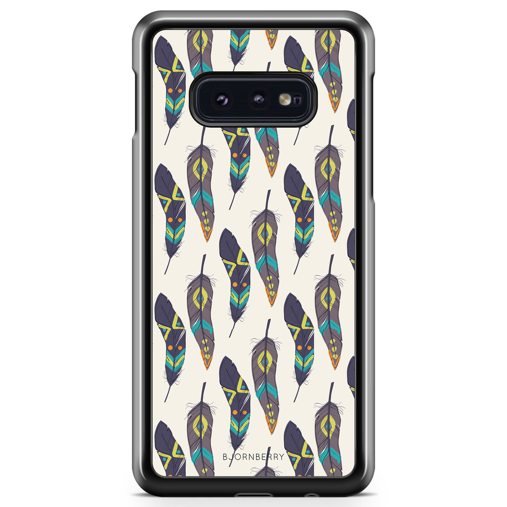 Samsung Galaxy S10e Case - Ethnic Feathers