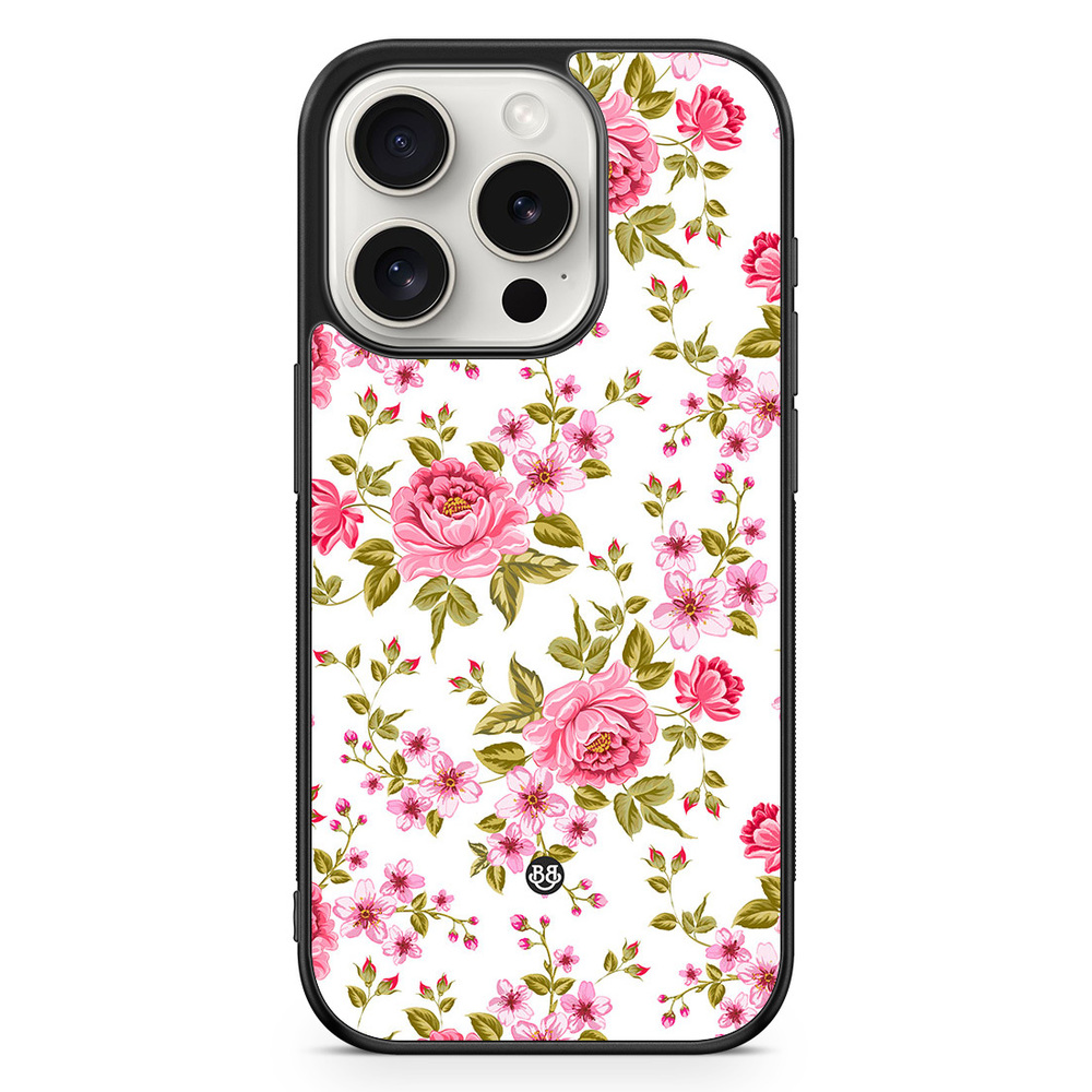 iPhone 15 Pro Case - Peony - BJORNBERRY