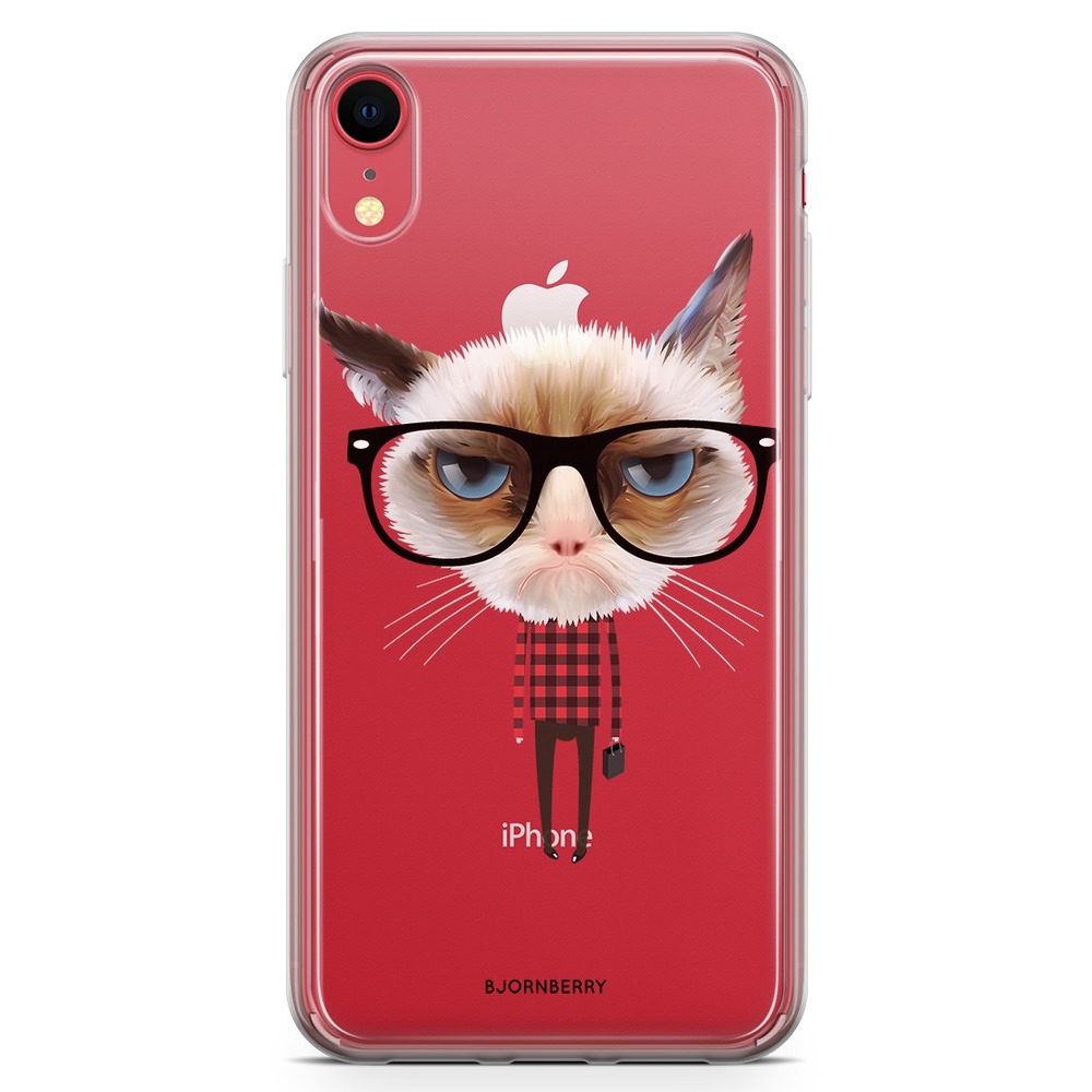 iPhone XR Fashion Case - Hipster Cat