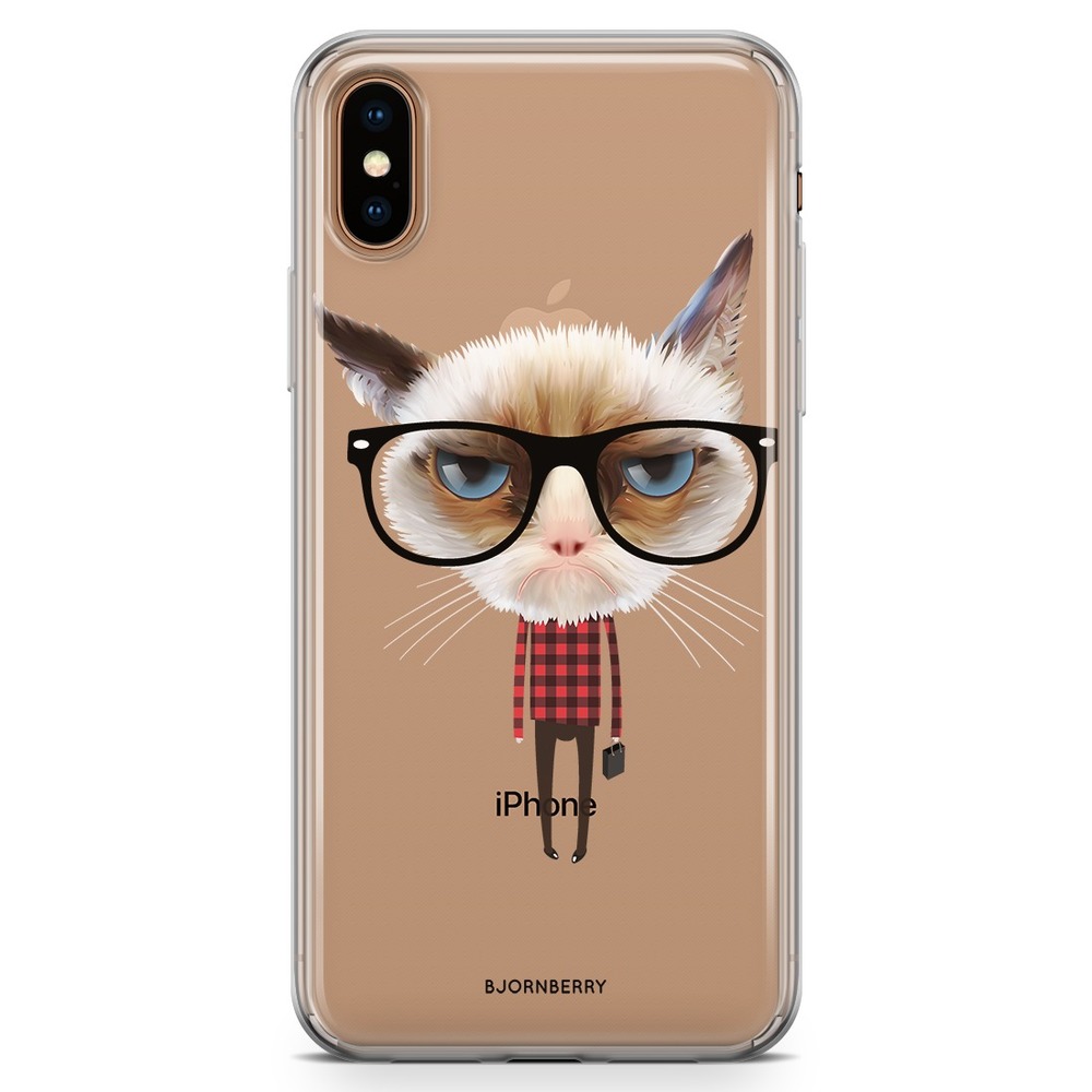 iPhone Xs Max Fashion Case - Hipster Cat
