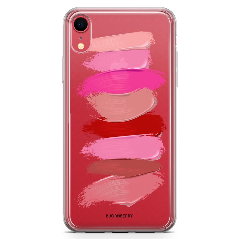 iPhone XR Fashion Skal - Lipstick Smears