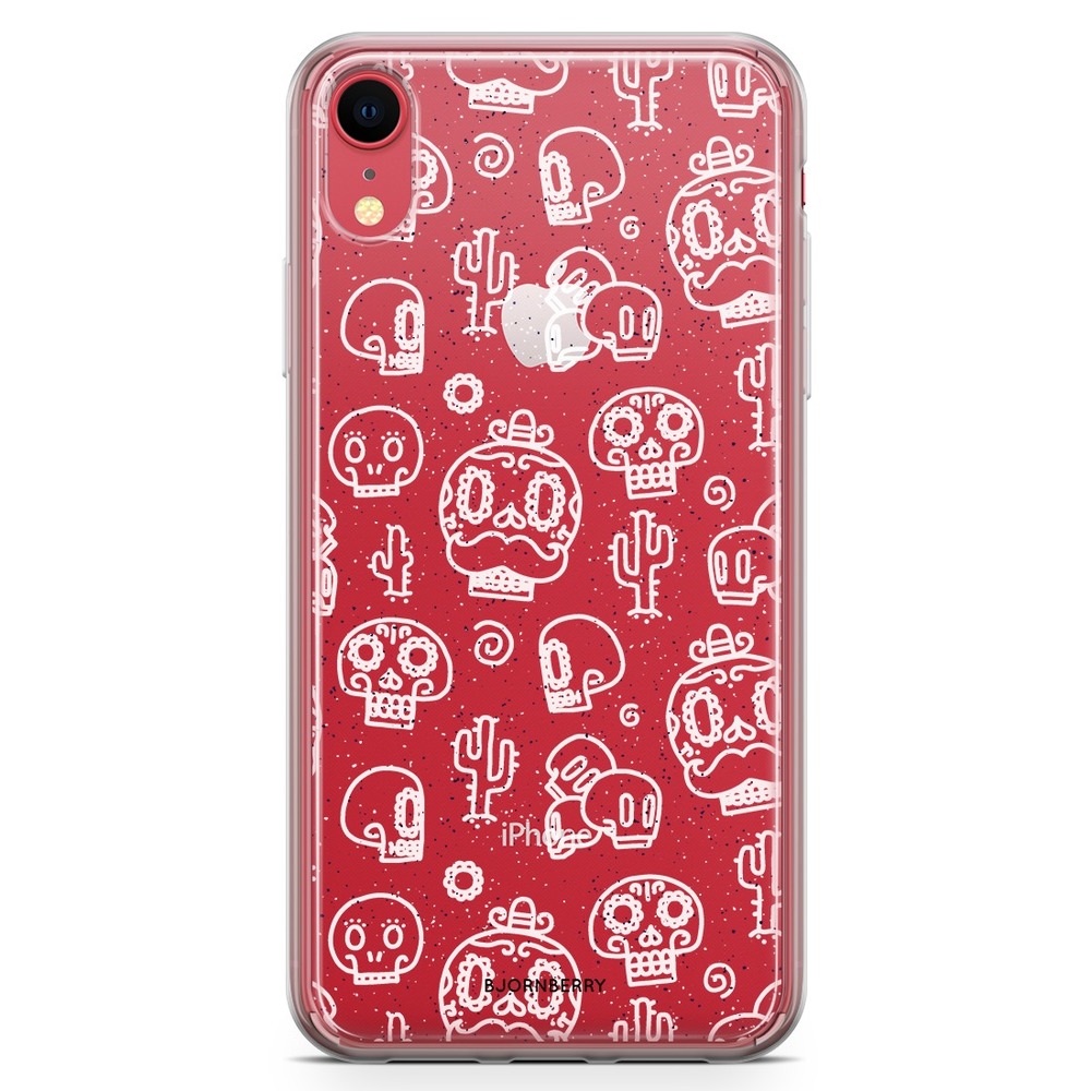 iPhone XR Fashion Case - Oldschool Skulls