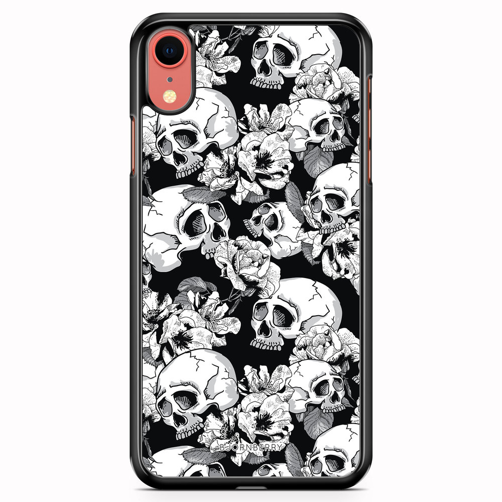 iPhone XR Case - Skull & Roses