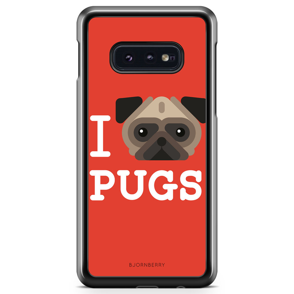 Samsung Galaxy S10e Case - I Love Pugs