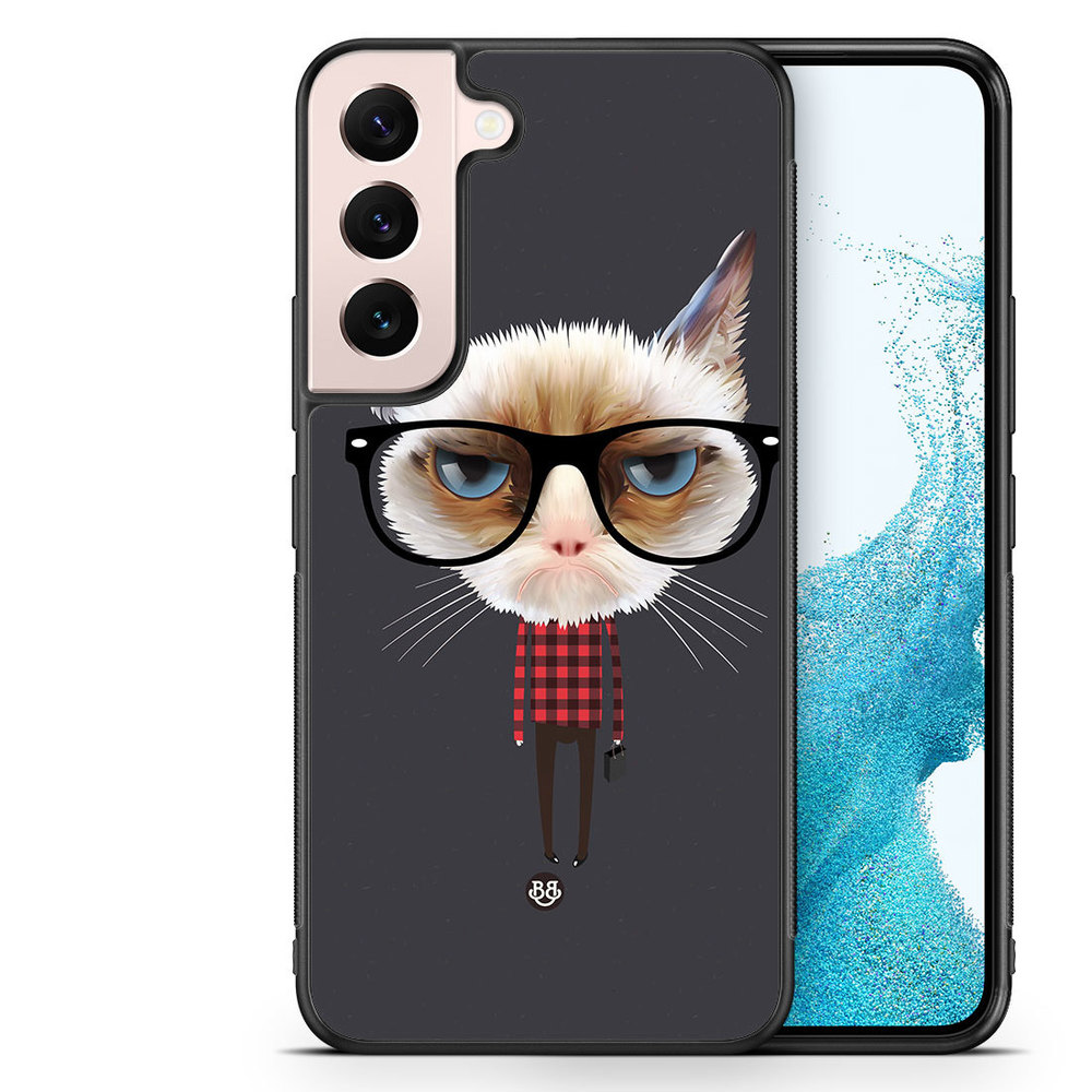 Samsung Galaxy S22 5G Case - Hipster Cat