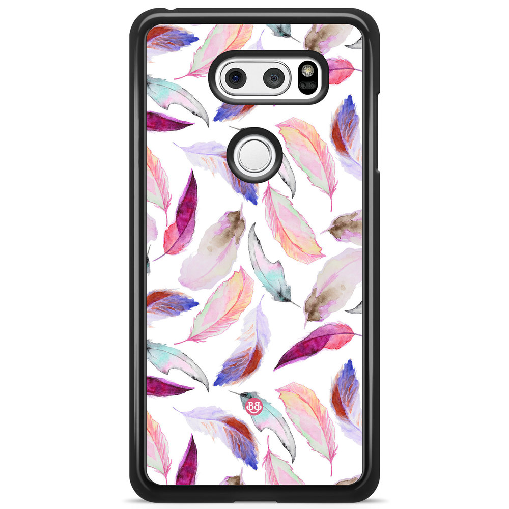 LG V30 Case - Watercolor Feathers