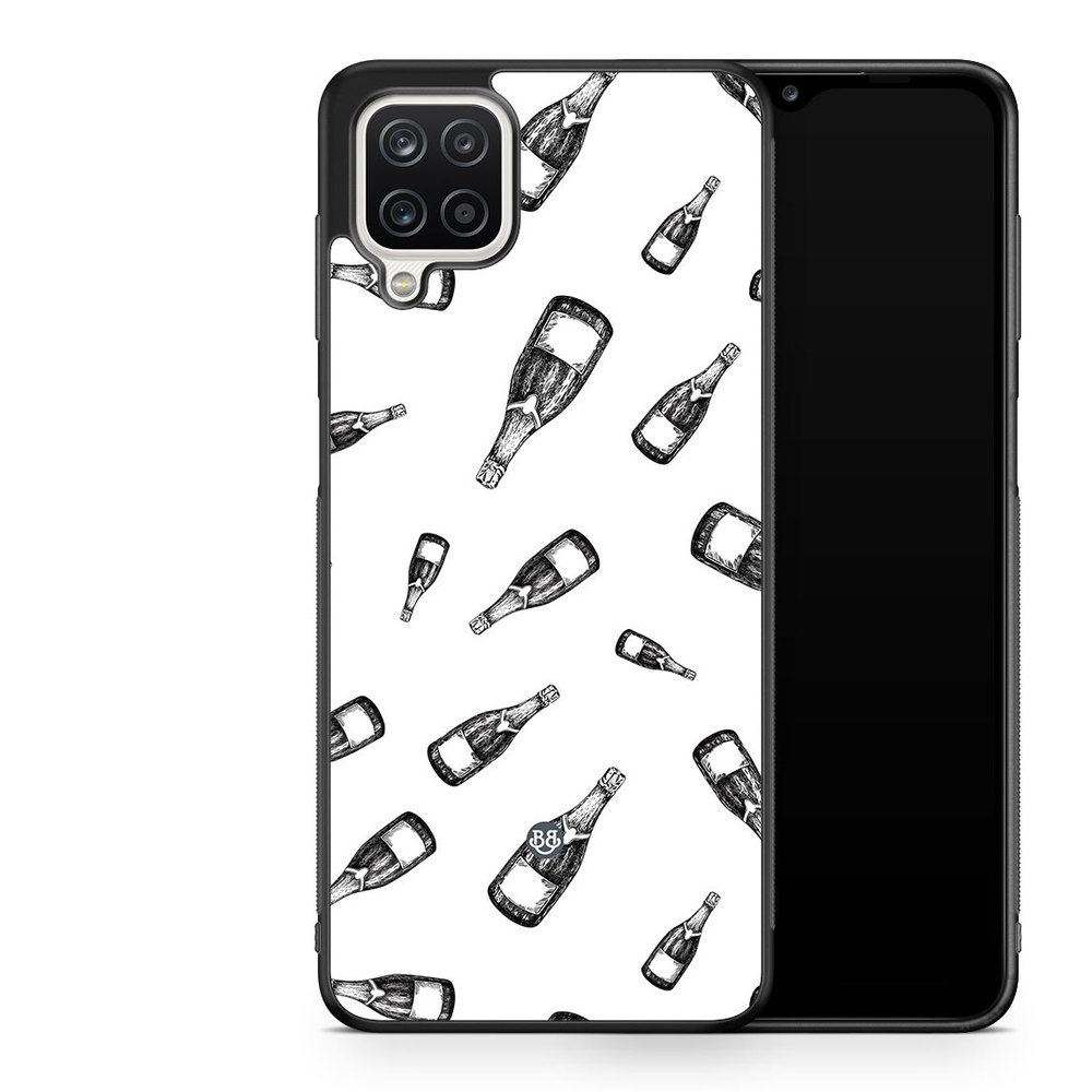 Samsung Galaxy A12 Case - Champagne Pattern