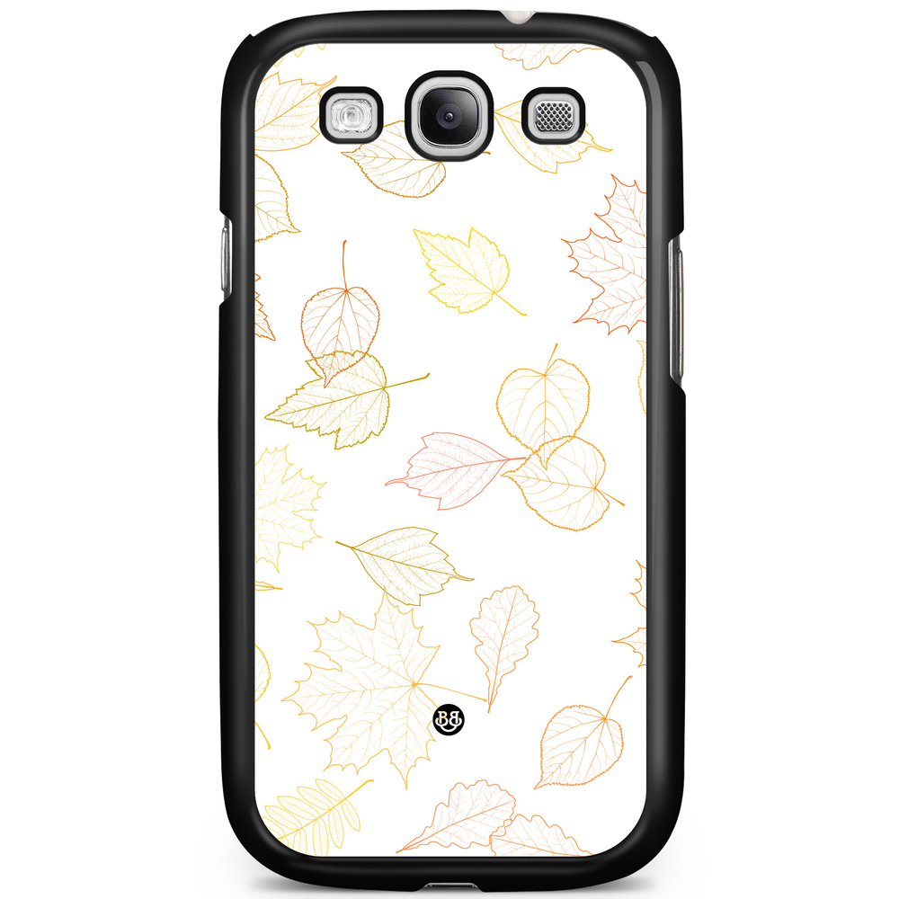 Samsung Galaxy S3 Mini Skal - Vit med Löv