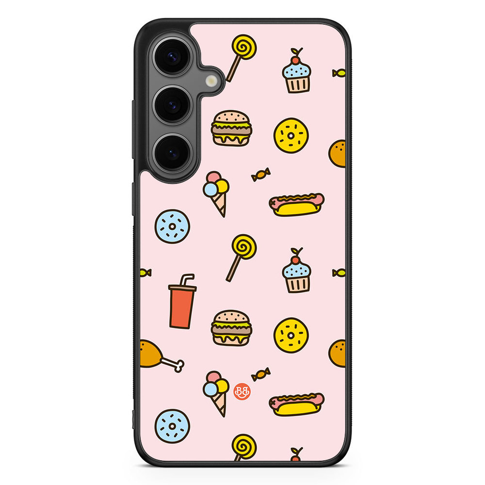 Samsung Galaxy S24 Plus Case - Junk food Pattern