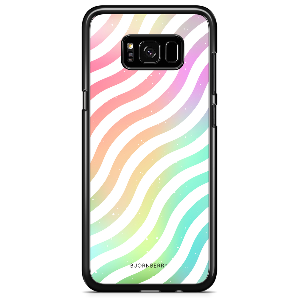 Samsung Galaxy S8 Case - Wavy Rainbow