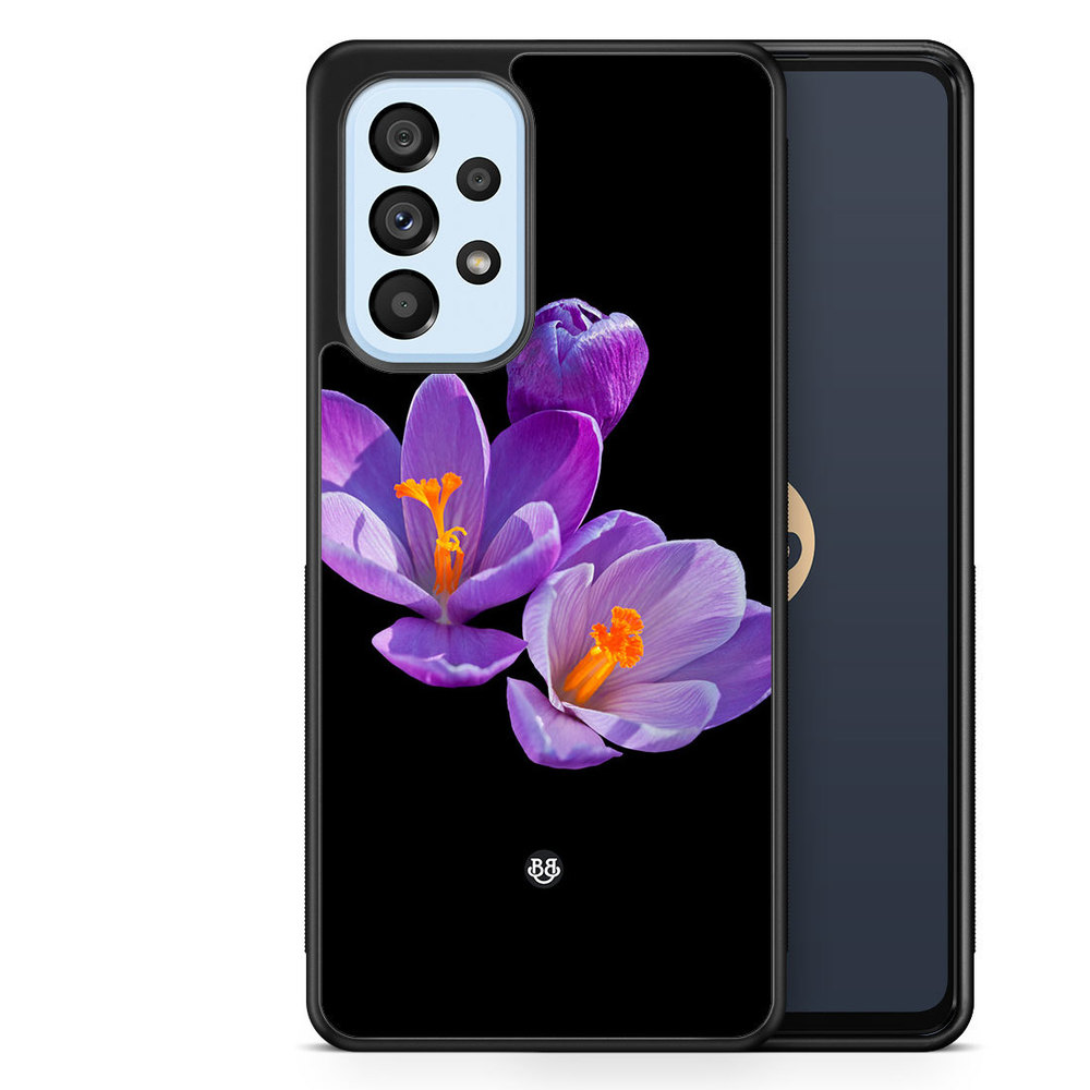Samsung Galaxy A53 5G Skal - Lila Blommor