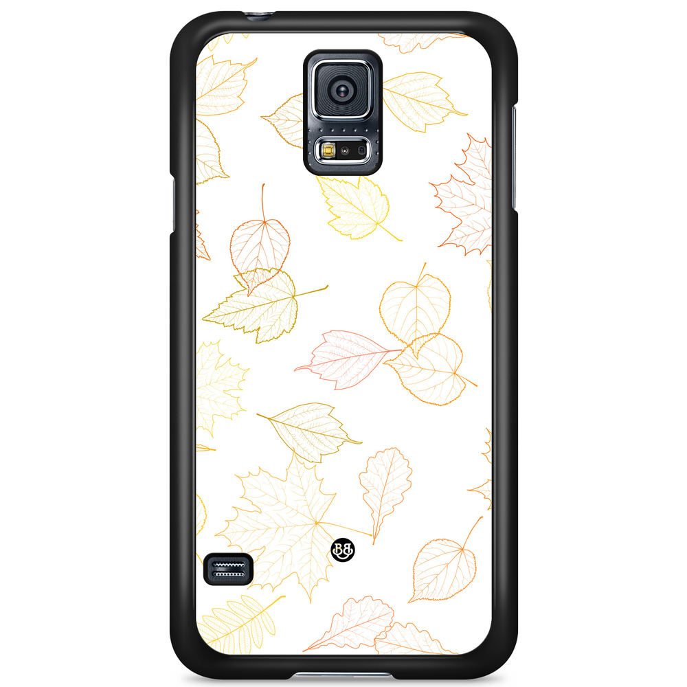 Samsung Galaxy S5/S5 NEO Case - White and Leaves