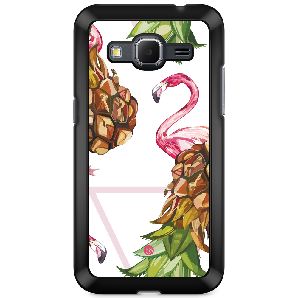 Samsung Galaxy Core Prime Case - Pineapple & Flamingo