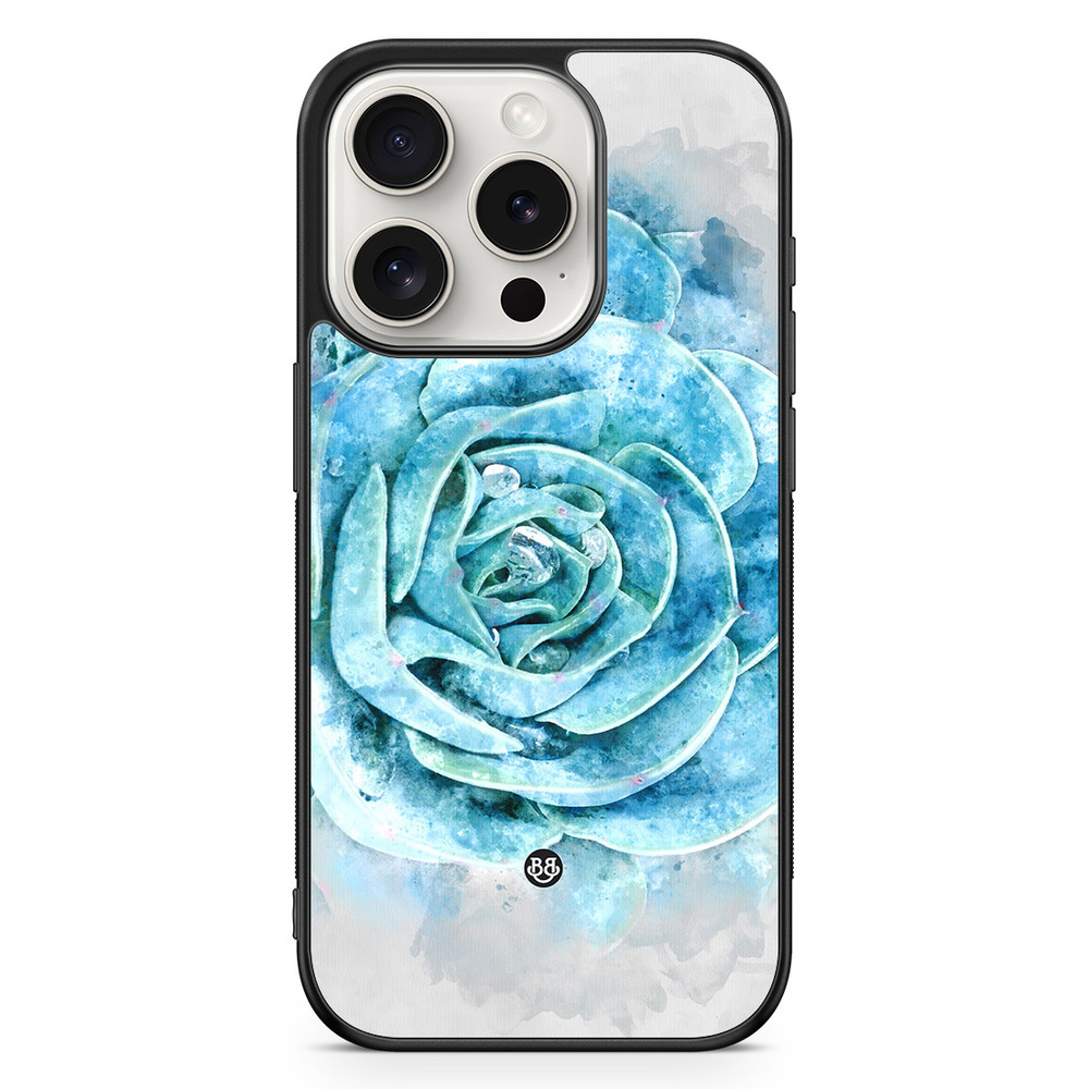 iPhone 15 Pro Case - Blue Cactus