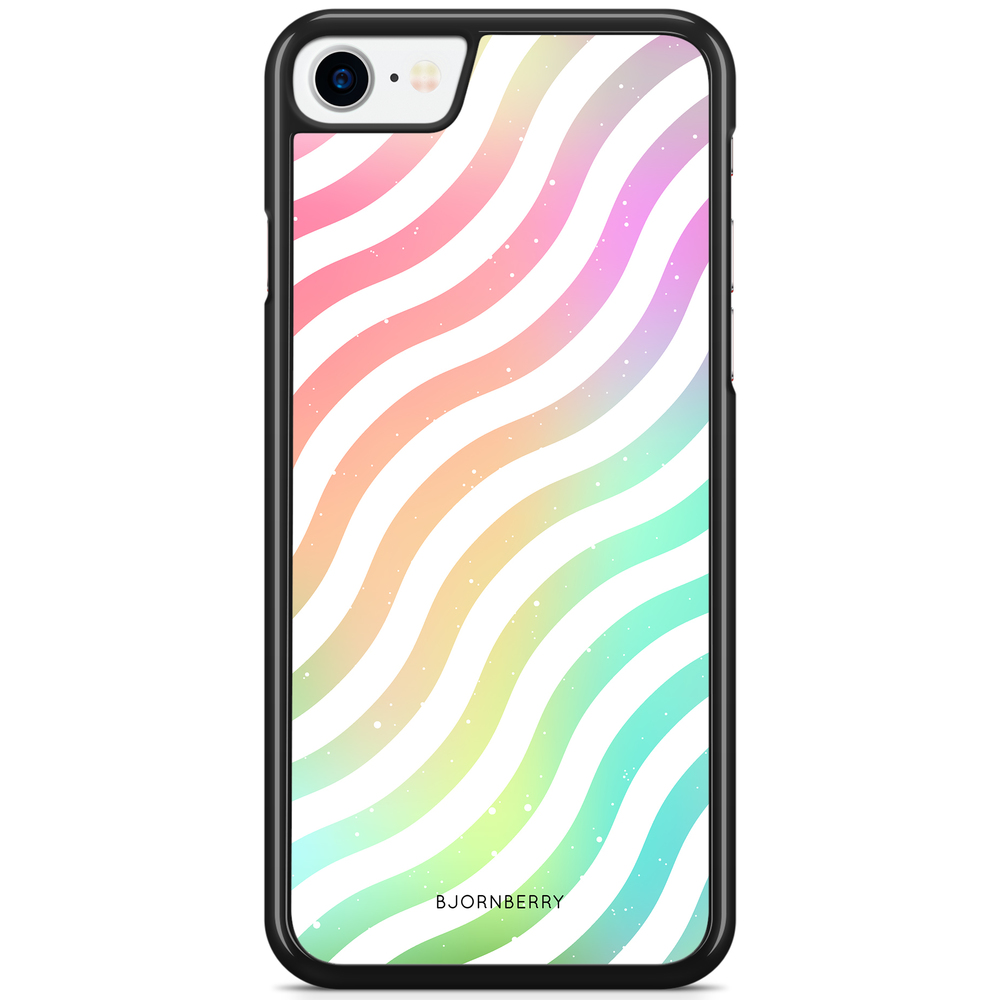 iPhone 8 / iPhone SE (2022/2020) Case - Wavy Rainbow
