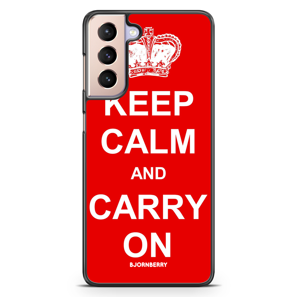 Samsung Galaxy S21 Skal - Keep calm carry on