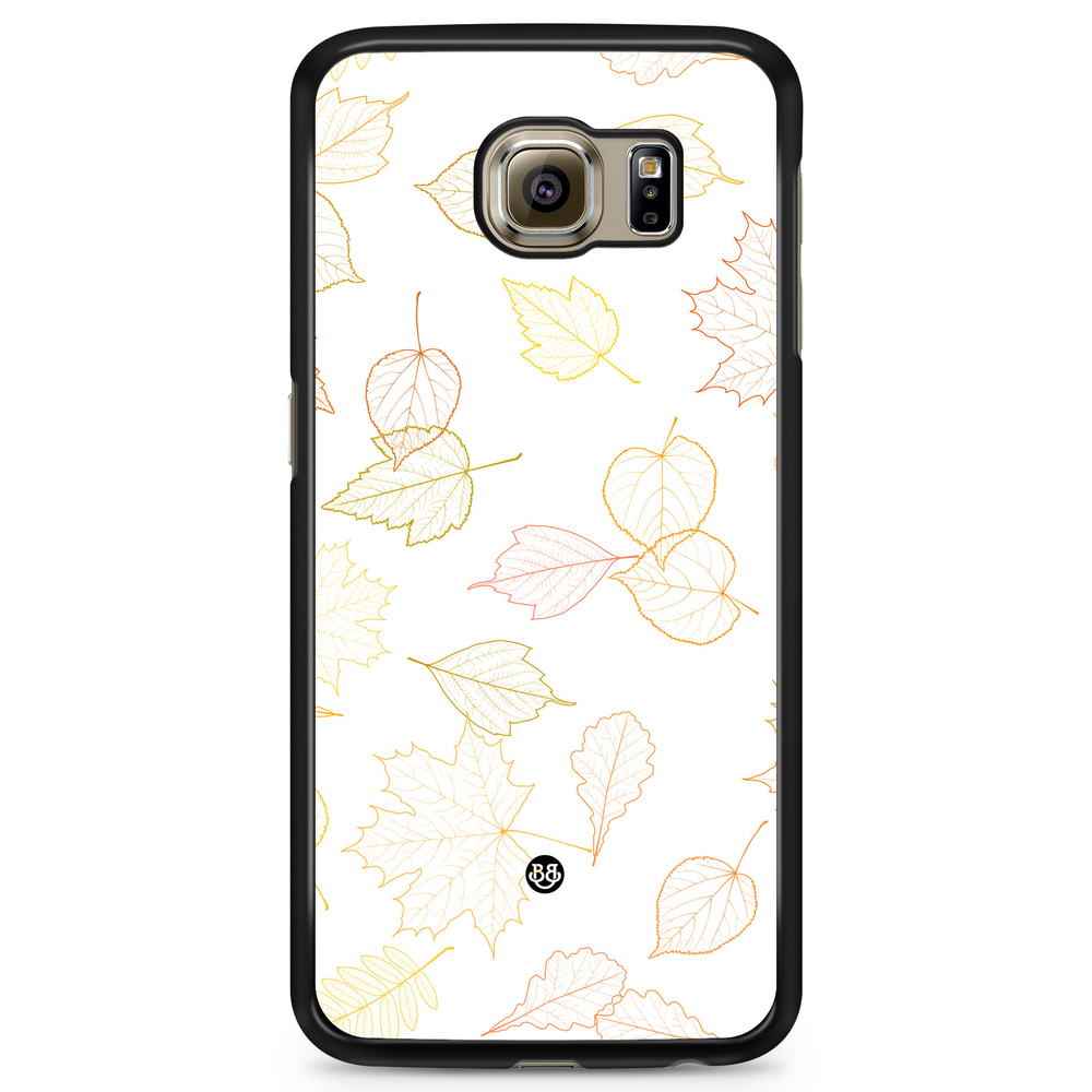 Samsung Galaxy S6 Edge+ Case - White and Leaves