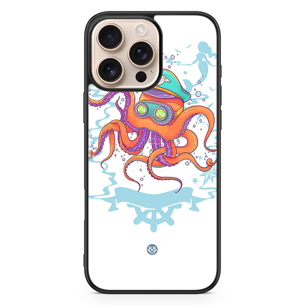 iPhone 16 Pro Max Case - Captain Octopus