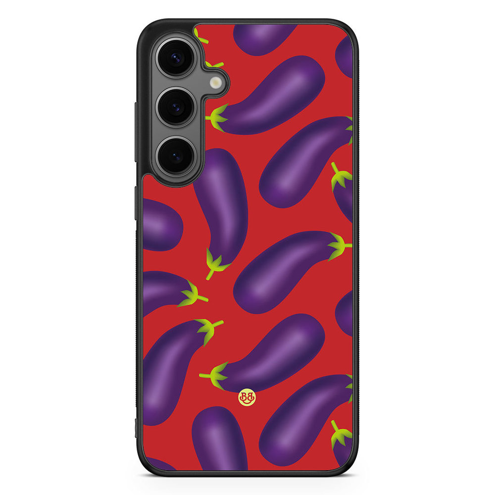 Samsung Galaxy S24 Plus Case - Eggplant Pattern