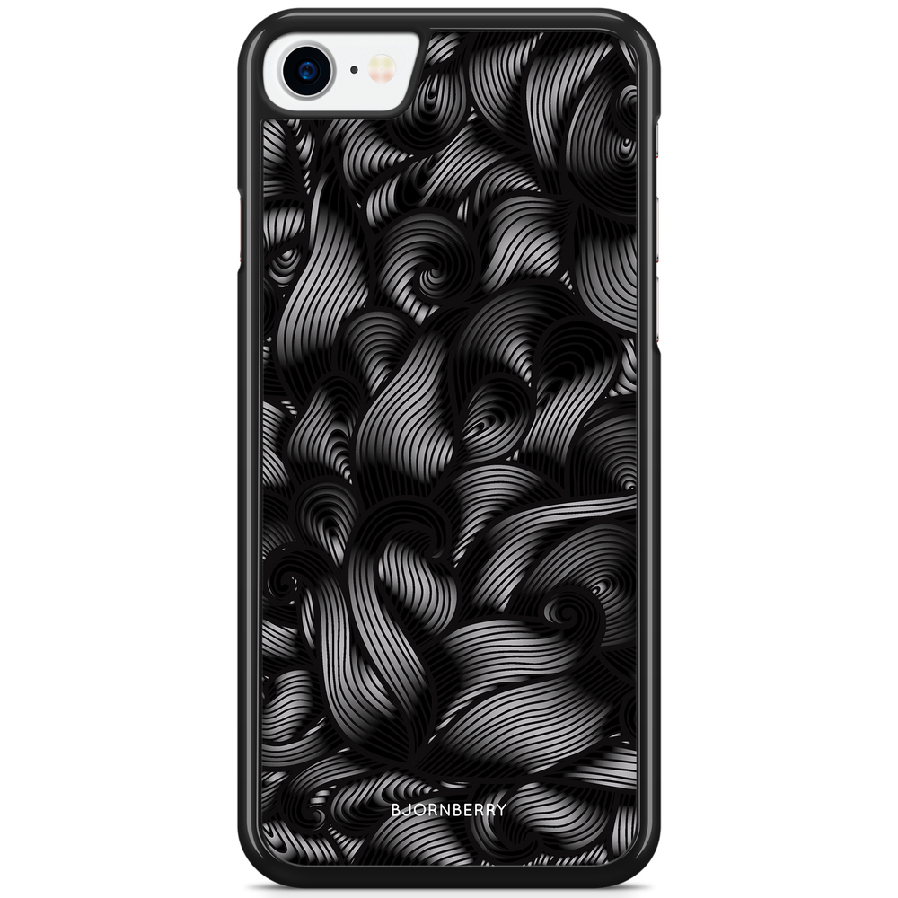iPhone 8 / iPhone SE (2022/2020) Case - Black Waves