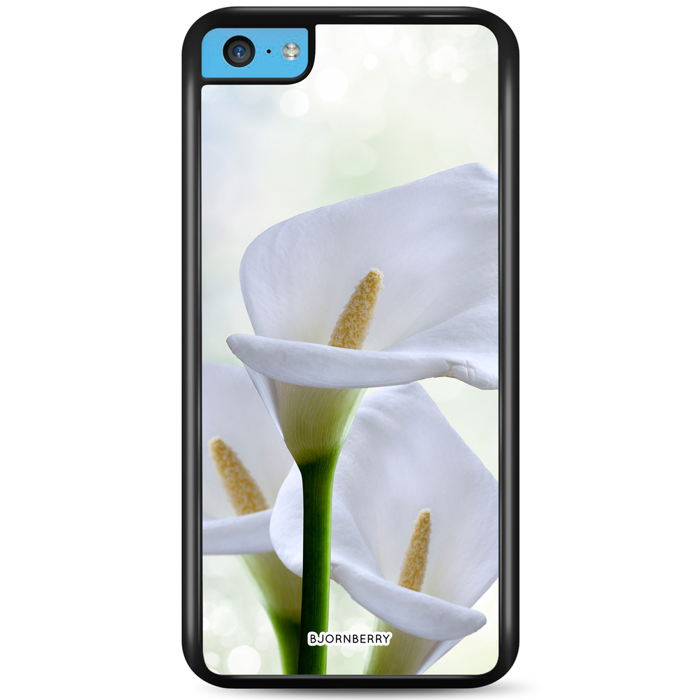 iPhone 5C Skal - Vit Blomma