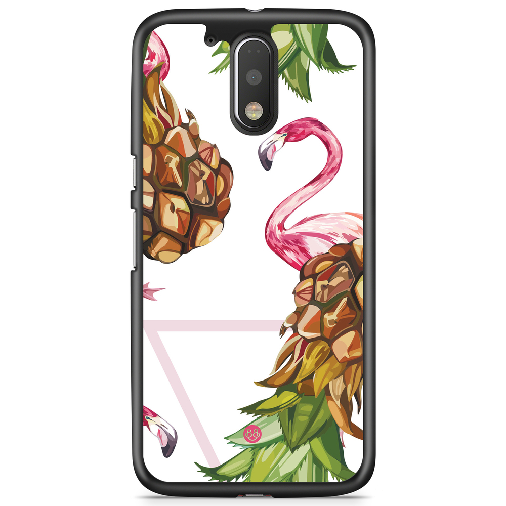 Moto G4/G4 Plus Case - Pineapple & Flamingo