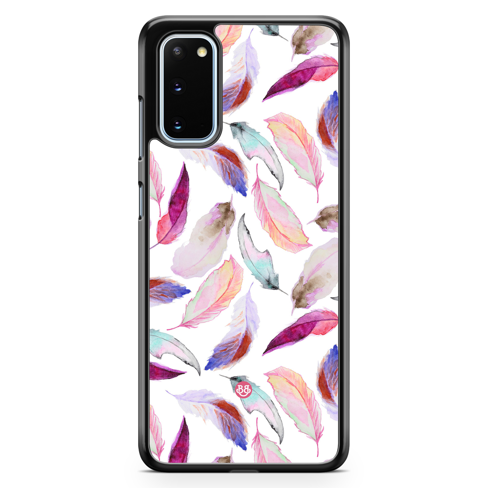 Samsung Galaxy S20 Case - Watercolor Feathers