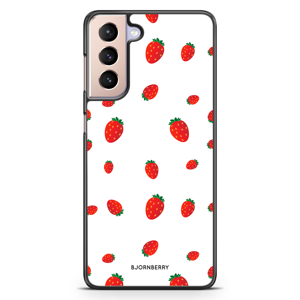Samsung Galaxy S21 Case - Strawberry Pattern