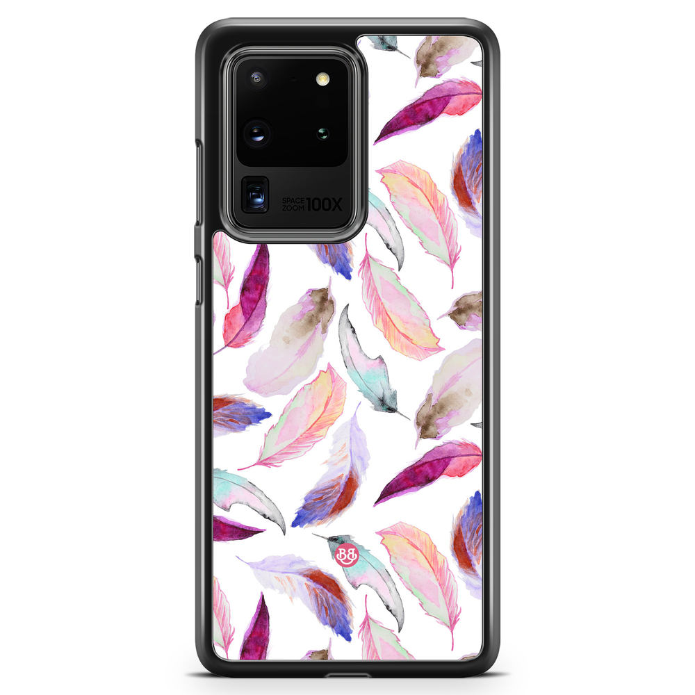 Samsung Galaxy S20 Ultra Case - Watercolor Feathers