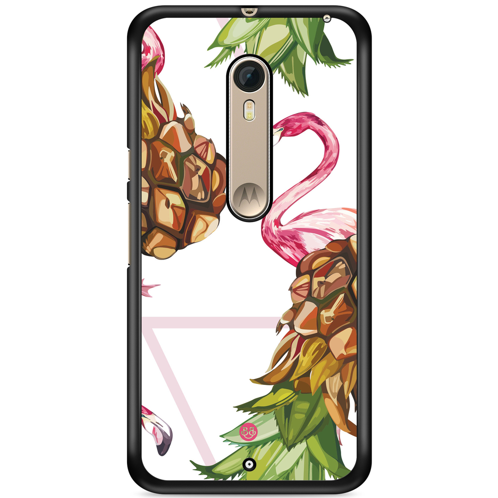 Moto X Style Skal - Ananas & Flamingo