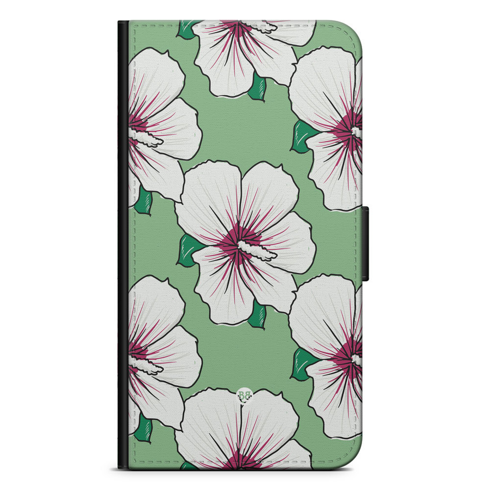 Doro 8110 / Doro 8210 Fodral - Gräddvita Blommor | Mobilskal & Mobilfodral BJORNBERRY