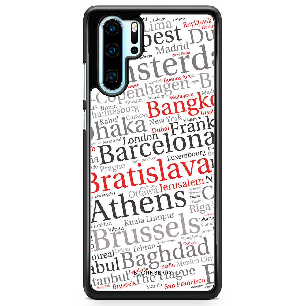 Huawei P30 Pro Case - City Names