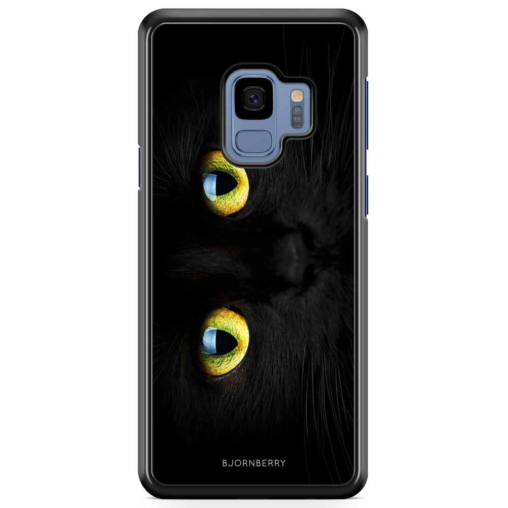 Samsung Galaxy S9 Case - Black Cat Close Up