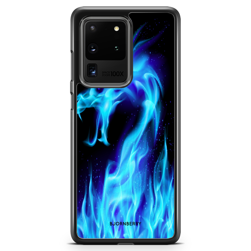 Samsung Galaxy S20 Ultra Case - Blue Flames Dragon