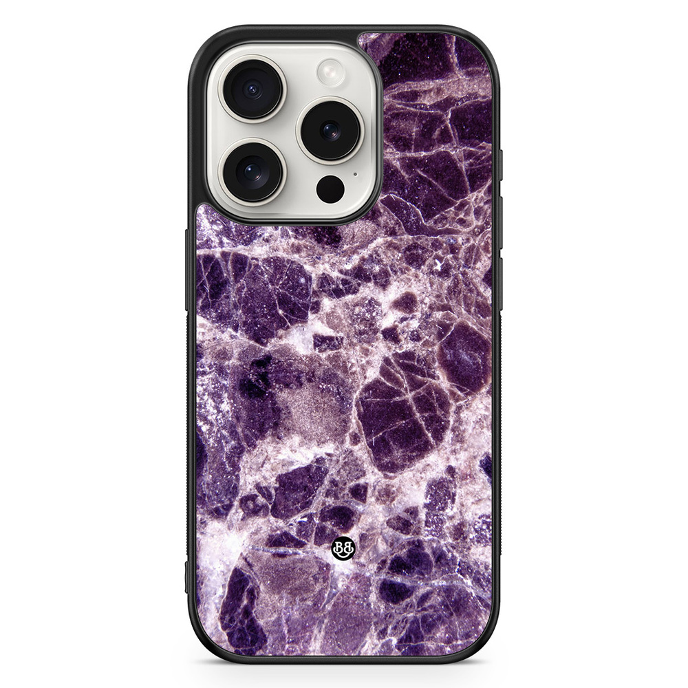 iPhone 15 Pro Case - Purple Marble