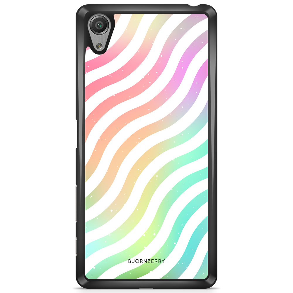 Sony Xperia L1 Case - Wavy Rainbow
