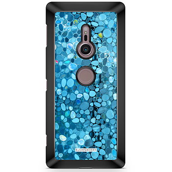 Sony Xperia XZ2 Skal - Stained Glass Blå