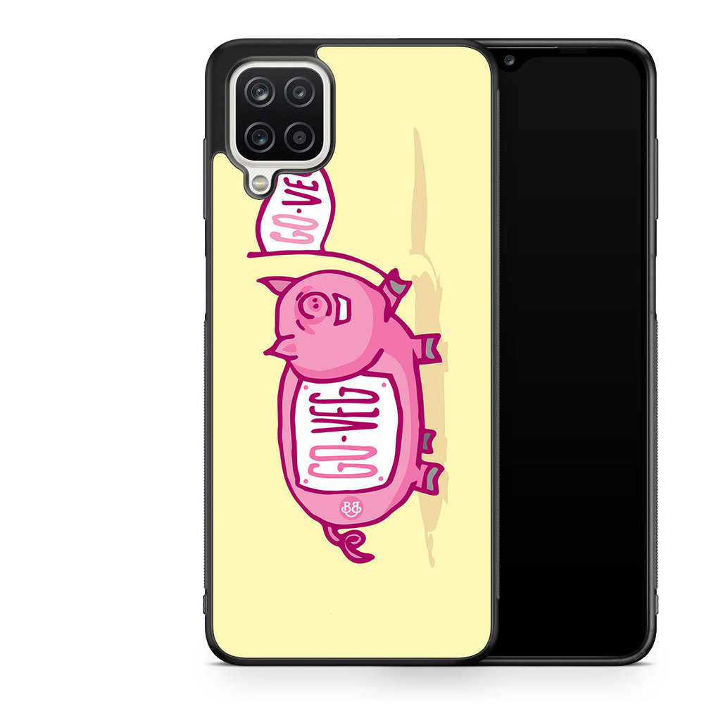 Samsung Galaxy A12 Case - Pink Pig