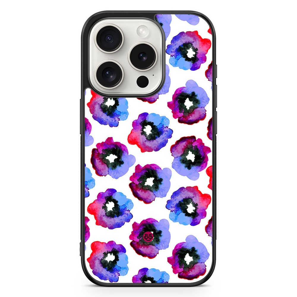iPhone 15 Pro Case - Violet Flowers