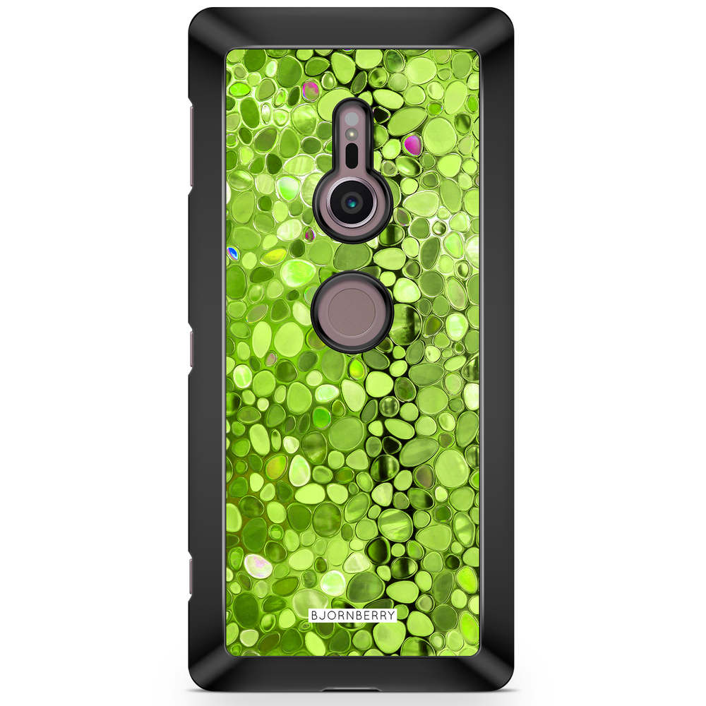 Sony Xperia XZ2 Skal - Stained Glass Grön