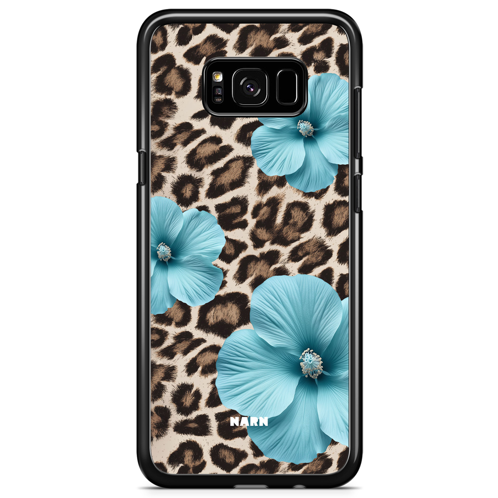 Samsung Galaxy S8 Plus Case - Hibiscus Era - Turquoise Leopard