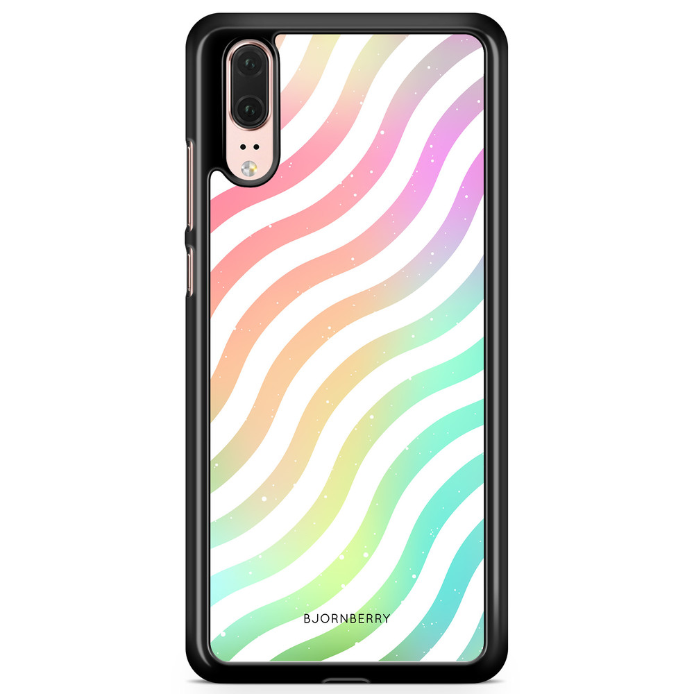 Huawei P20 Case - Wavy Rainbow