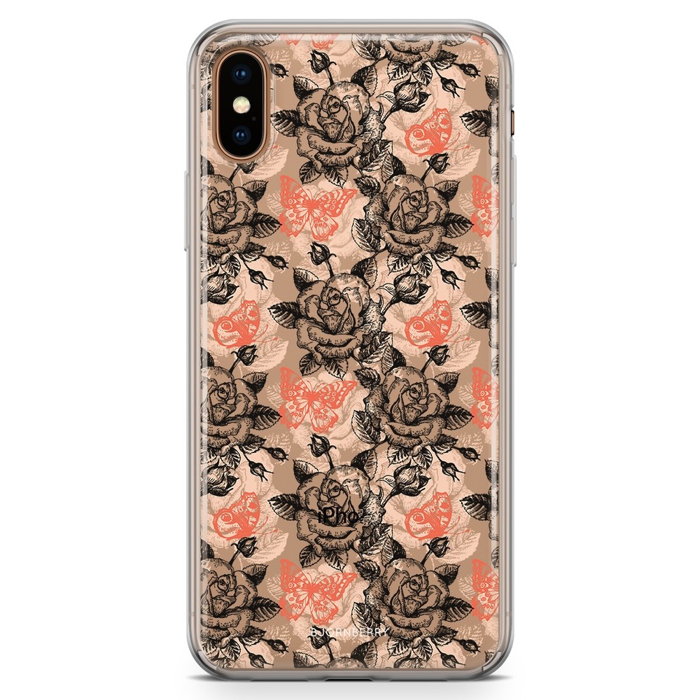 iPhone Xs Max Fashion Case - Roses & Butterflies