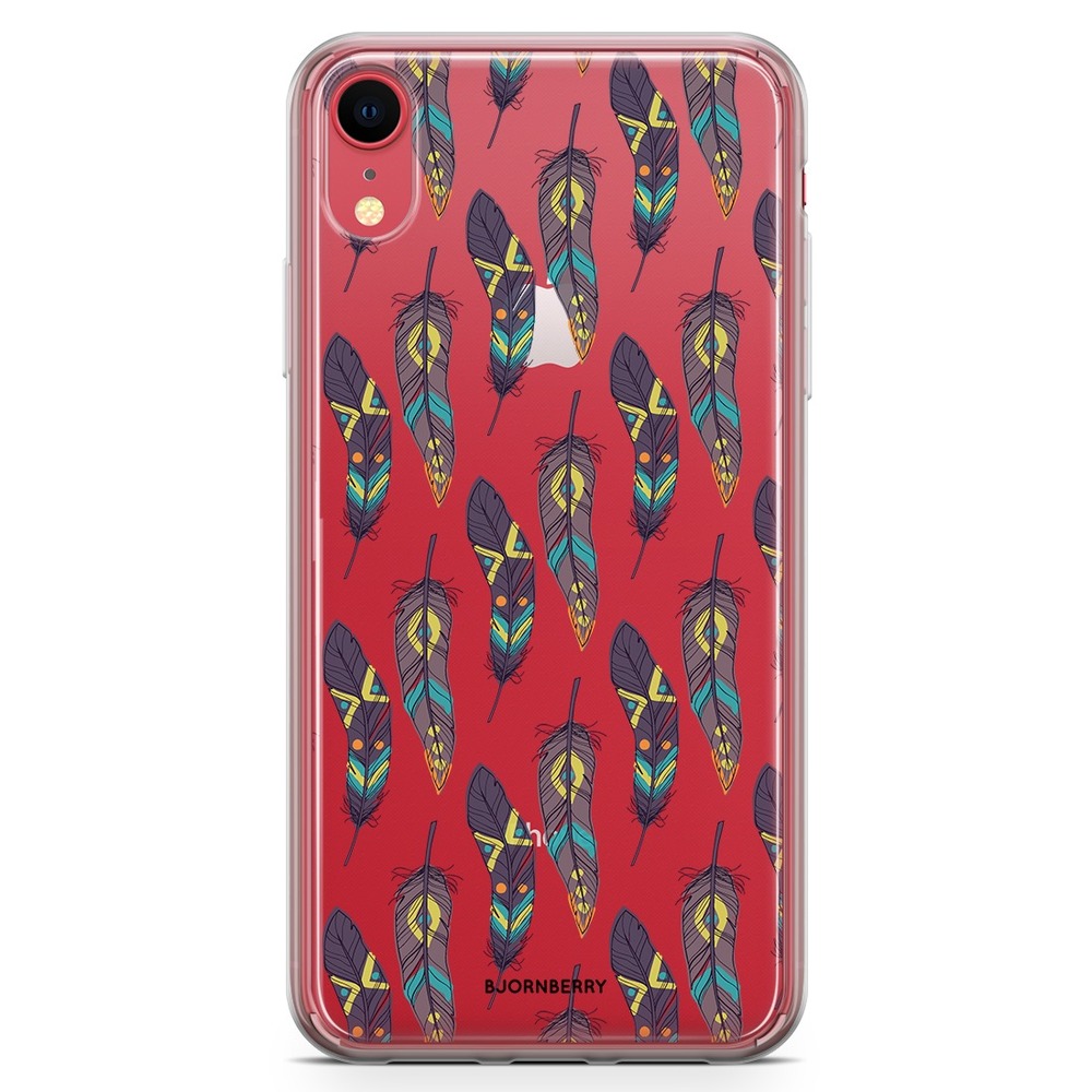 iPhone XR Fashion Case - Ethnic Feathers