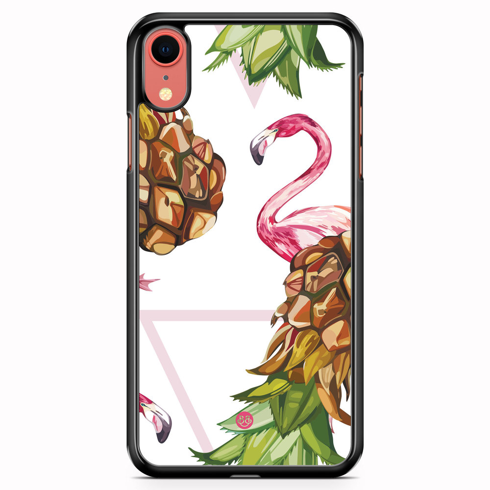iPhone XR Case - Pineapple & Flamingo