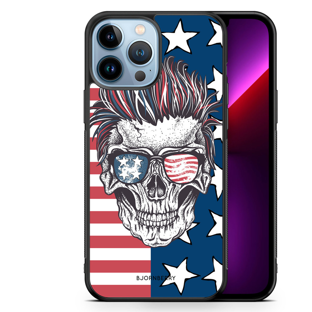 iPhone 13 Pro Max Case - USA Skull